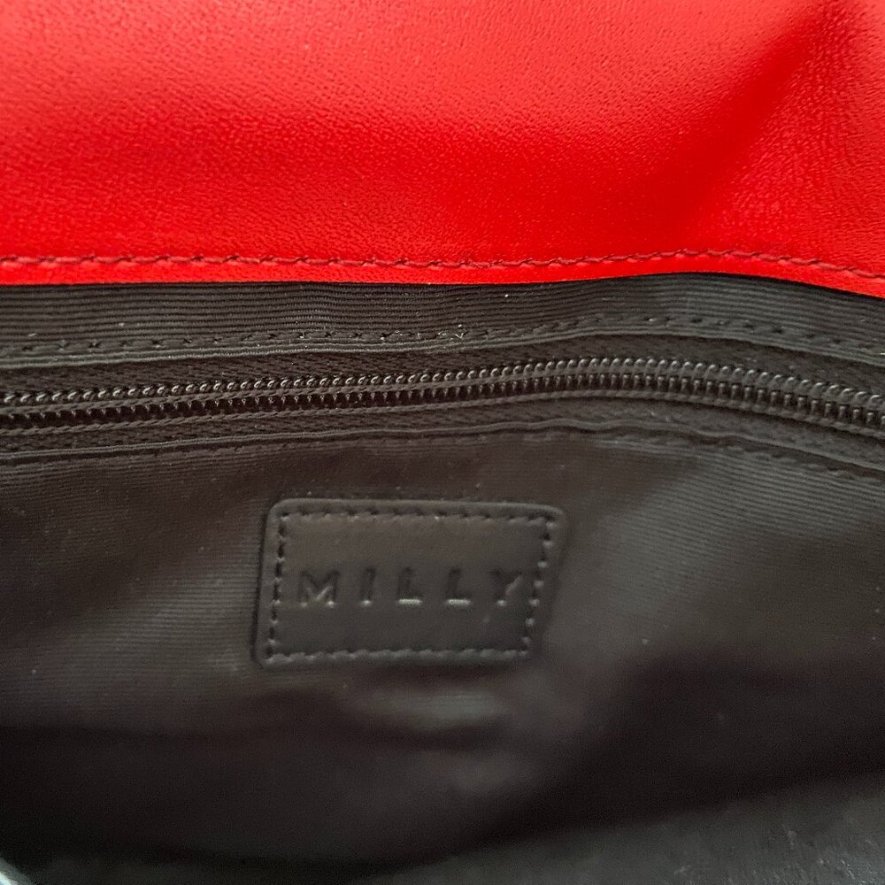 Milly Leopard, Red, and Black Leather Purse - Picture 4 of 10